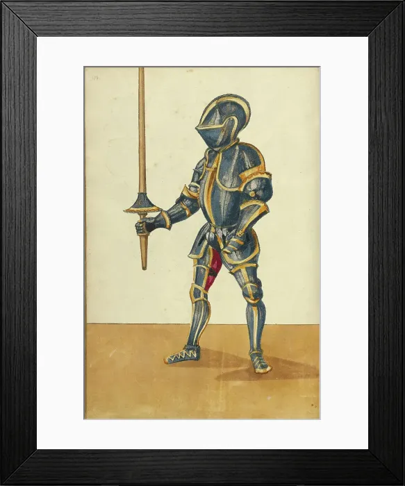 Framed Print : A Man in Armor, about 1560-1570. Creator: Unknown Framed Print : A Man in Armor, about 1560-1570. Creator: Unknown