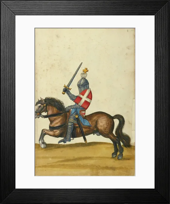 Framed Print : A Tournament Contest, about 1560-1570. Creator: Unknown Framed Print : A Tournament Contest, about 1560-1570. Creator: Unknown