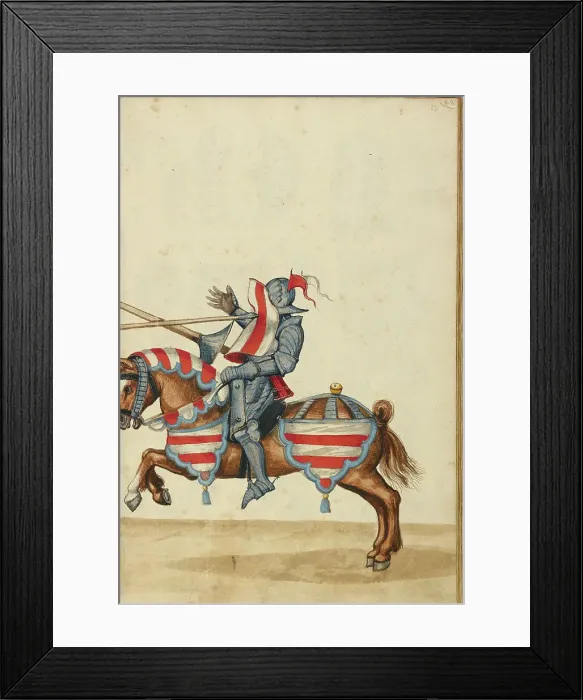 Framed Print : A Tournament Contest, about 1560-1570. Creator: Unknown Framed Print : A Tournament Contest, about 1560-1570. Creator: Unknown