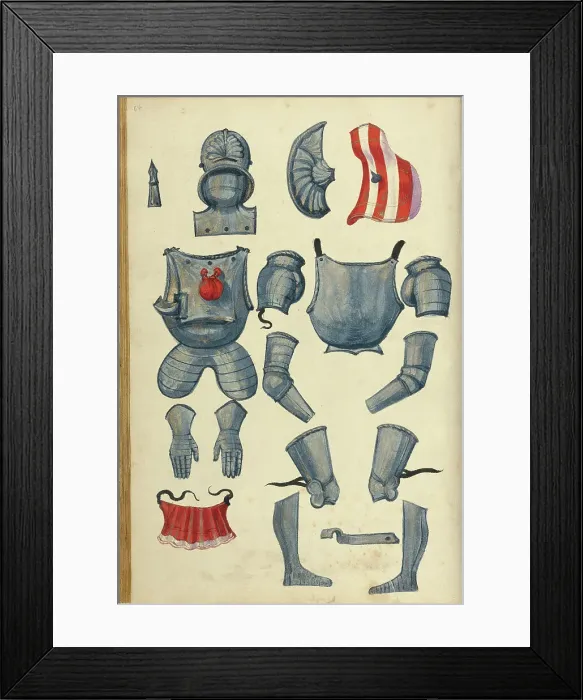 Framed Print : Armor, about 1560-1570. Creator: Unknown Framed Print : Armor, about 1560-1570. Creator: Unknown