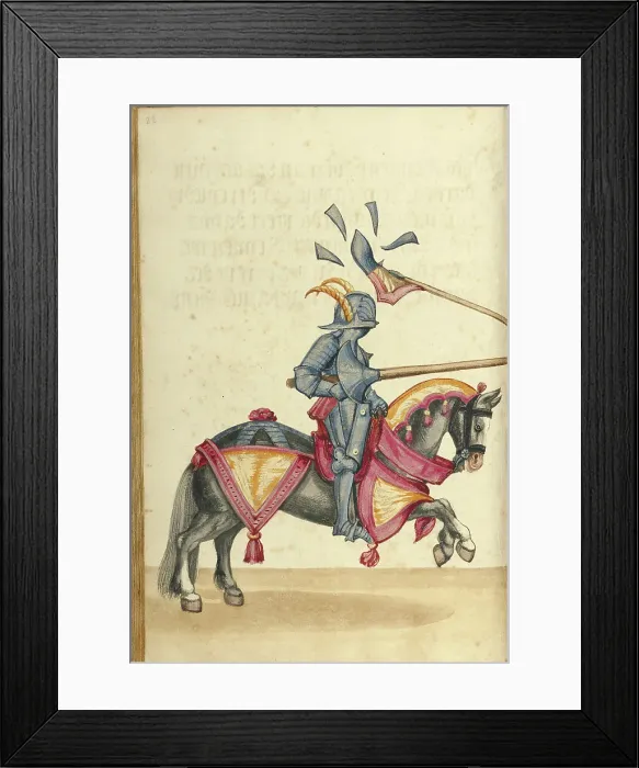 Framed Print : A Tournament Contest, about 1560-1570. Creator: Unknown Framed Print : A Tournament Contest, about 1560-1570. Creator: Unknown