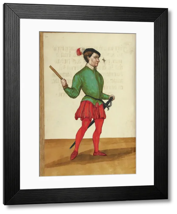 Framed Print : A Herald, about 1560-1570. Creator: Unknown Framed Print : A Herald, about 1560-1570. Creator: Unknown