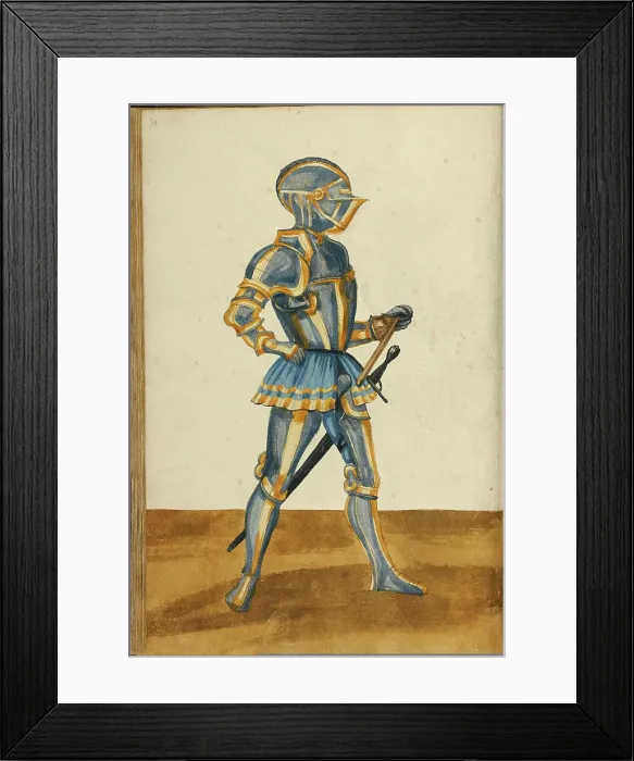 Framed Print : A Man in Armor, about 1560-1570. Creator: Unknown Framed Print : A Man in Armor, about 1560-1570. Creator: Unknown