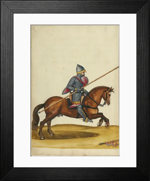 Framed Print : Emperor Friedrich Barbarossa on Horseback, about 1560-1570. Creator: Unknown Framed Print : Emperor Friedrich Barbarossa on Horseback, about 1560-1570. Creator: Unknown