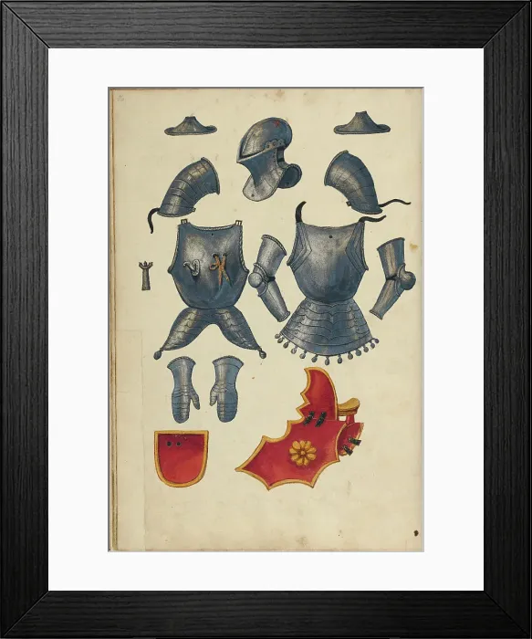 Framed Print : Tournament Armor, about 1560-1570. Creator: Unknown Framed Print : Tournament Armor, about 1560-1570. Creator: Unknown