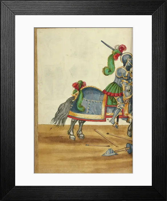 Framed Print : A Tournament Contest, about 1560-1570. Creator: Unknown Framed Print : A Tournament Contest, about 1560-1570. Creator: Unknown