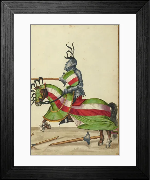 Framed Print : A Tournament Contest, about 1560-1570. Creator: Unknown Framed Print : A Tournament Contest, about 1560-1570. Creator: Unknown