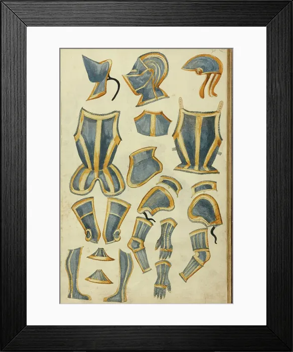 Framed Print : Armor, about 1560-1570. Creator: Unknown Framed Print : Armor, about 1560-1570. Creator: Unknown
