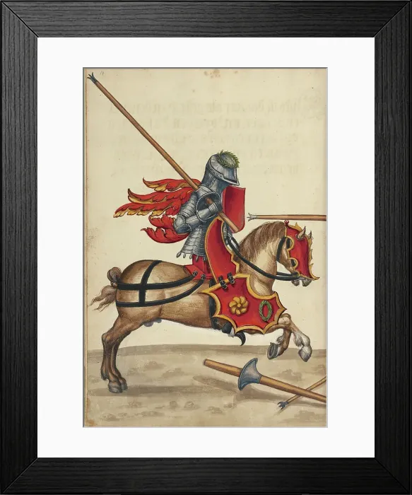 Framed Print : A Tournament Contest, about 1560-1570. Creator: Unknown Framed Print : A Tournament Contest, about 1560-1570. Creator: Unknown