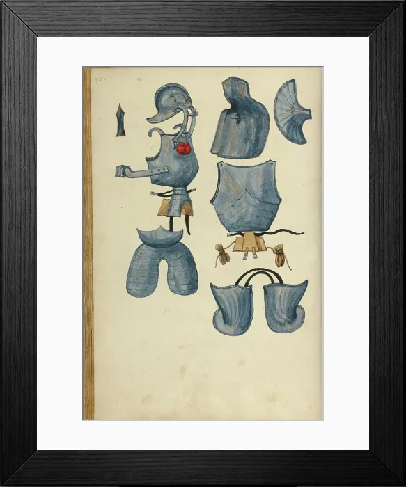 Framed Print : Armor, about 1560-1570. Creator: Unknown Framed Print : Armor, about 1560-1570. Creator: Unknown