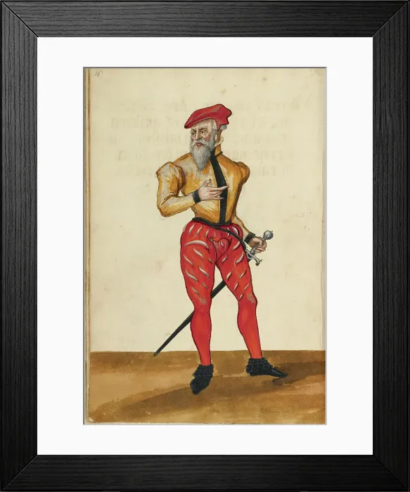 Framed Print : A Tournament Herald, about 1560-1570. Creator: Unknown Framed Print : A Tournament Herald, about 1560-1570. Creator: Unknown