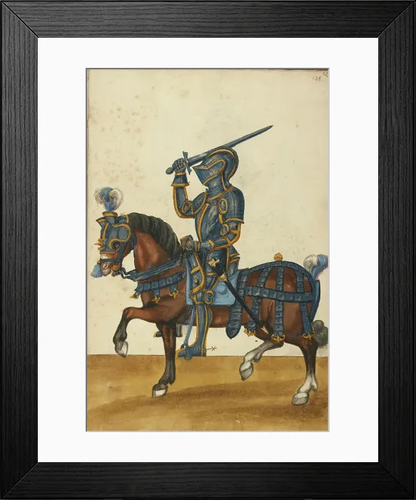 Framed Print : A Tournament Contest, about 1560-1570. Creator: Unknown Framed Print : A Tournament Contest, about 1560-1570. Creator: Unknown