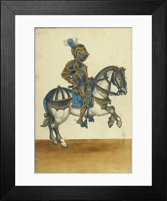 Framed Print : A Tournament Contest, about 1560-1570. Creator: Unknown Framed Print : A Tournament Contest, about 1560-1570. Creator: Unknown