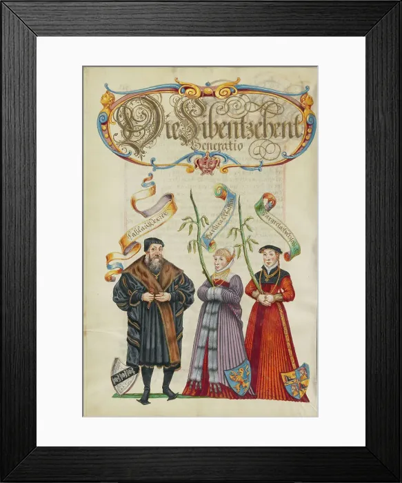Framed Print : The Seventeenth Generation, Lasslau Derrer, about 1626-1711. Creator: Unknown Framed Print : The Seventeenth Generation, Lasslau Derrer, about 1626-1711. Creator: Unknown