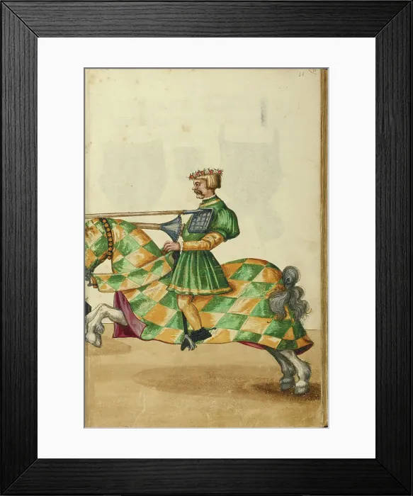 Framed Print : A Tournament Contest, about 1560-1570. Creator: Unknown Framed Print : A Tournament Contest, about 1560-1570. Creator: Unknown