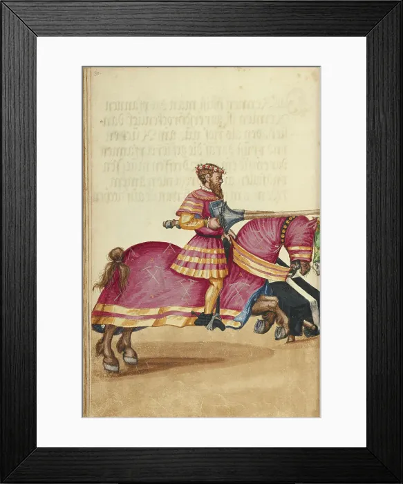 Framed Print : A Tournament Contest, about 1560-1570. Creator: Unknown Framed Print : A Tournament Contest, about 1560-1570. Creator: Unknown