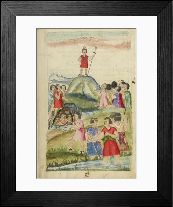 Framed Print : The Adoration of Manco Capac, completed in 1616. Creator: Unknown Framed Print : The Adoration of Manco Capac, completed in 1616. Creator: Unknown