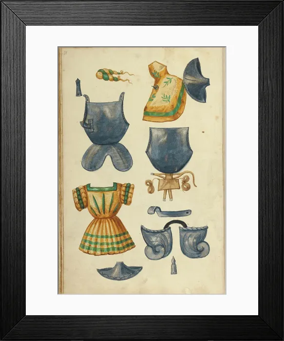 Framed Print : Tournament Armor, about 1560-1570. Creator: Unknown Framed Print : Tournament Armor, about 1560-1570. Creator: Unknown
