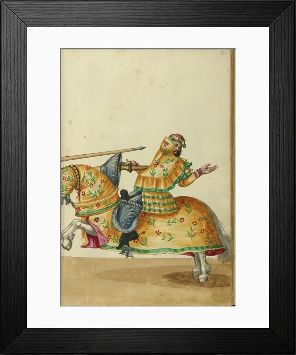 Framed Print : A Tournament Contest, about 1560-1570. Creator: Unknown Framed Print : A Tournament Contest, about 1560-1570. Creator: Unknown