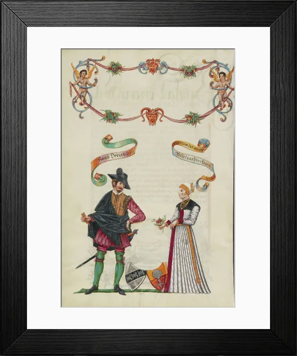 Framed Print : The Sixteenth Generation, Hans Derrer, about 1626-1711. Creator: Unknown Framed Print : The Sixteenth Generation, Hans Derrer, about 1626-1711. Creator: Unknown