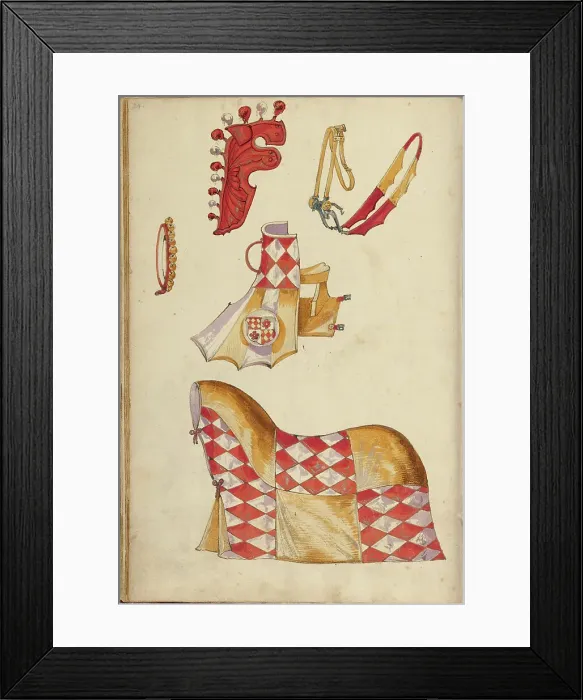 Framed Print : Horse Armor, about 1560-1570. Creator: Unknown Framed Print : Horse Armor, about 1560-1570. Creator: Unknown