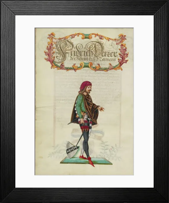 Framed Print : The Thirteenth Generation, Friedrich Derrer VII, about 1626-1711. Creator: Unknown Framed Print : The Thirteenth Generation, Friedrich Derrer VII, about 1626-1711. Creator: Unknown
