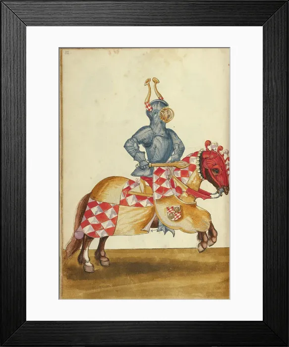 Framed Print : A Horseman in Armor, about 1560-1570. Creator: Unknown Framed Print : A Horseman in Armor, about 1560-1570. Creator: Unknown