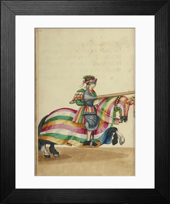 Framed Print : A Tournament Contest, about 1560-1570. Creator: Unknown