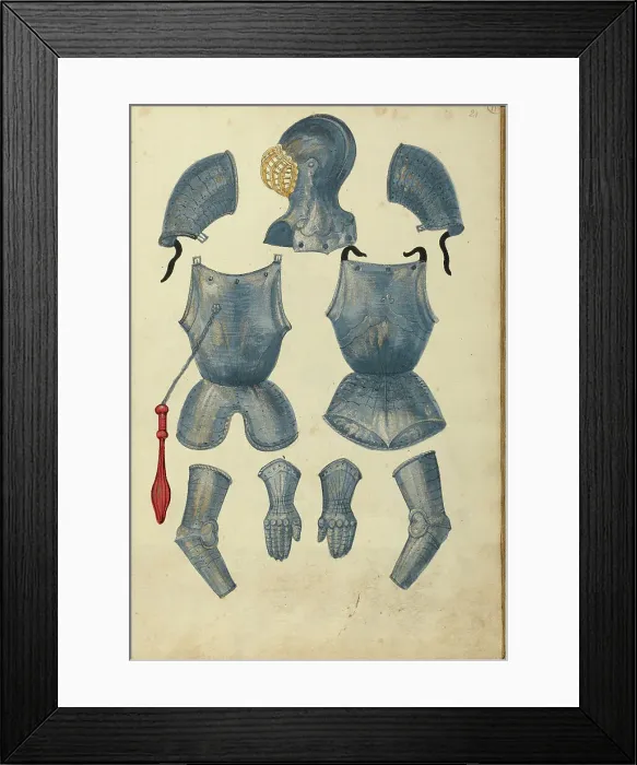 Framed Print : Tournament Armor, about 1560-1570. Creator: Unknown Framed Print : Tournament Armor, about 1560-1570. Creator: Unknown