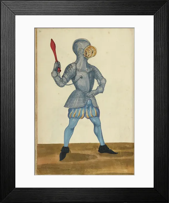 Framed Print : A Man Wearing Armor for a Tournament Contest, about 1560-1570. Creator: Unknown Framed Print : A Man Wearing Armor for a Tournament Contest, about 1560-1570. Creator: Unknown
