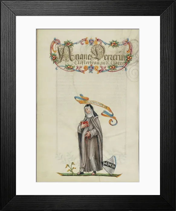 Framed Print : The Thirteenth Generation, Agnes Derrer, about 1626-1711. Creator: Unknown Framed Print : The Thirteenth Generation, Agnes Derrer, about 1626-1711. Creator: Unknown