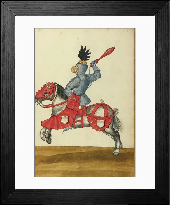 Framed Print : A Horseman in Armor, about 1560-1570. Creator: Unknown Framed Print : A Horseman in Armor, about 1560-1570. Creator: Unknown