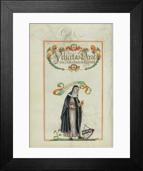 Framed Print : The Ninth Generation, Felicitas Derrer, about 1626-1711. Creator: Unknown Framed Print : The Ninth Generation, Felicitas Derrer, about 1626-1711. Creator: Unknown