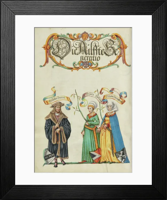 Framed Print : The Eleventh Generation, Wilhelm Derrer, about 1626-1711. Creator: Unknown Framed Print : The Eleventh Generation, Wilhelm Derrer, about 1626-1711. Creator: Unknown