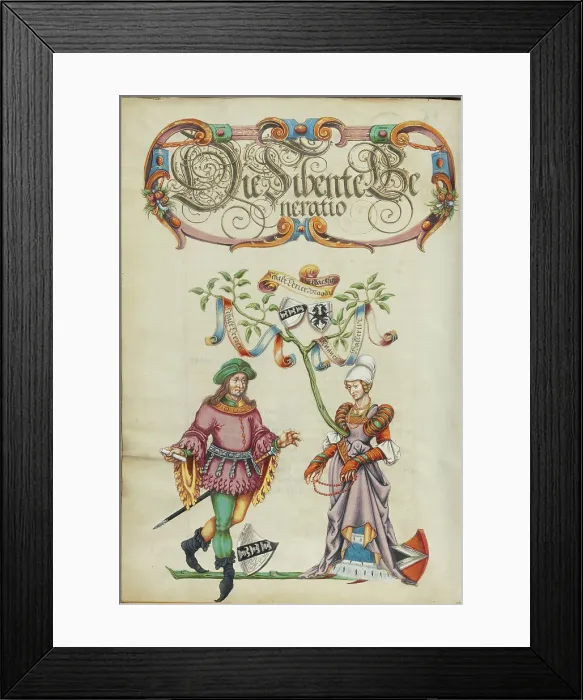 Framed Print : The Seventh Generation, Sebaldt Derrer, about 1626-1711. Creator: Unknown Framed Print : The Seventh Generation, Sebaldt Derrer, about 1626-1711. Creator: Unknown