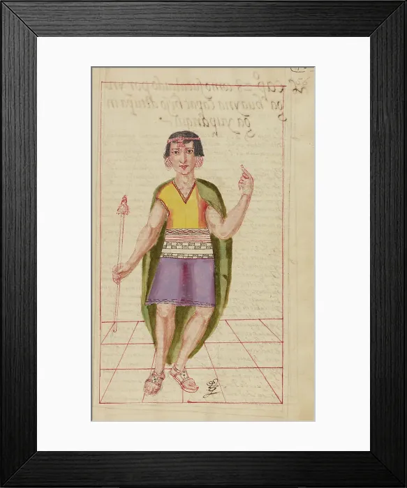 Framed Print : Huayna Capac, completed in 1616. Creator: Unknown Framed Print : Huayna Capac, completed in 1616. Creator: Unknown