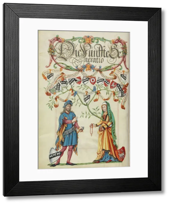 Framed Print : The Fifth Generation, Friedrich Derrer, about 1626-1711. Creator: Unknown Framed Print : The Fifth Generation, Friedrich Derrer, about 1626-1711. Creator: Unknown