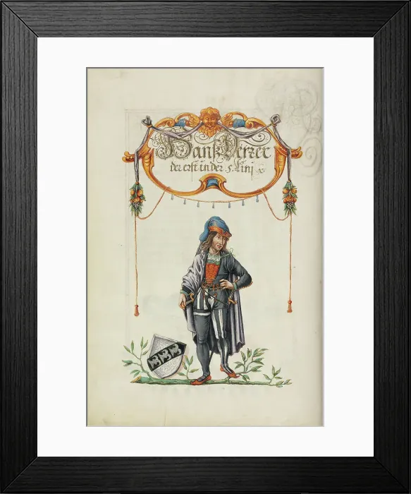 Framed Print : The Fourth Generation, Hans Derrer, about 1626-1711. Creator: Unknown Framed Print : The Fourth Generation, Hans Derrer, about 1626-1711. Creator: Unknown