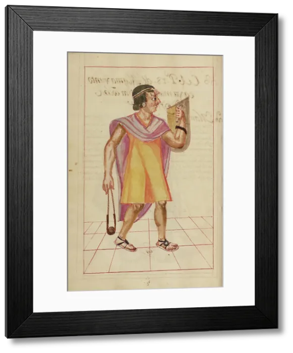 Framed Print : Pachacuti Inca Yupanqui, completed in 1616. Creator: Unknown Framed Print : Pachacuti Inca Yupanqui, completed in 1616. Creator: Unknown