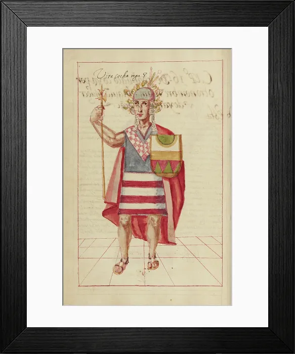 Framed Print : Viracocha Inca, completed in 1616. Creator: Unknown Framed Print : Viracocha Inca, completed in 1616. Creator: Unknown