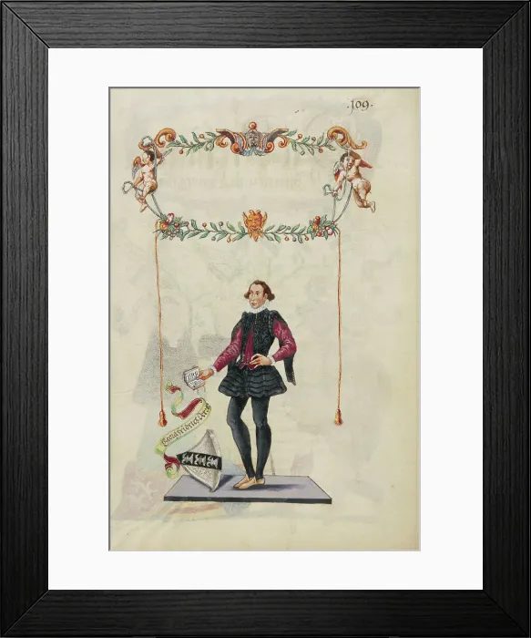 Framed Print : Georg Friedrich Derrer, about 1626-1711. Creator: Unknown Framed Print : Georg Friedrich Derrer, about 1626-1711. Creator: Unknown