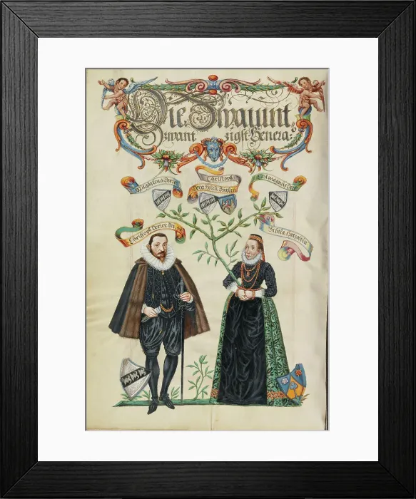 Framed Print : The Twenty-Second Generation, Christoph Derrer, about 1626-1711. Creator: Unknown Framed Print : The Twenty-Second Generation, Christoph Derrer, about 1626-1711. Creator: Unknown