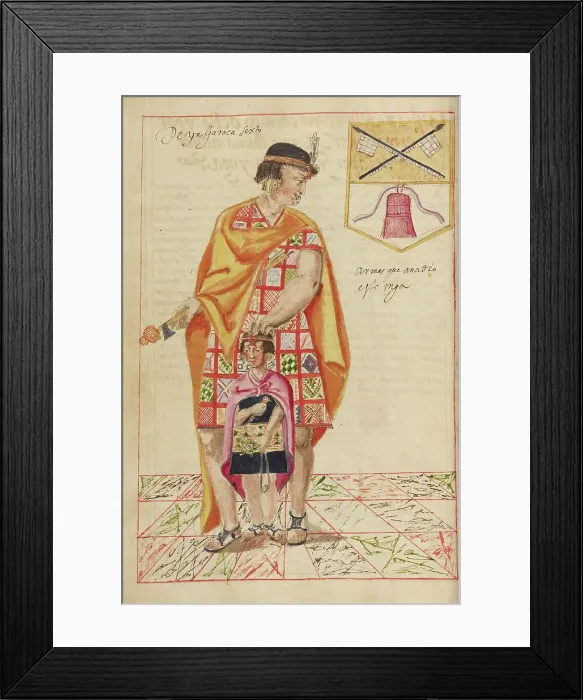 Framed Print : Inca Roca, completed in 1616. Creator: Unknown Framed Print : Inca Roca, completed in 1616. Creator: Unknown