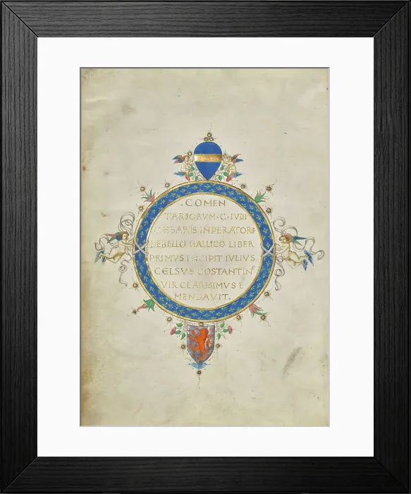 Framed Print : Decorated Text Page, about 1460-1470. Creator: Unknown Framed Print : Decorated Text Page, about 1460-1470. Creator: Unknown