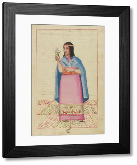 Framed Print : Mama Huaco, completed in 1616. Creator: Unknown Framed Print : Mama Huaco, completed in 1616. Creator: Unknown