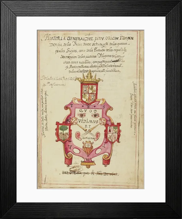 Framed Print : Title Page, completed in 1616. Creator: Unknown Framed Print : Title Page, completed in 1616. Creator: Unknown