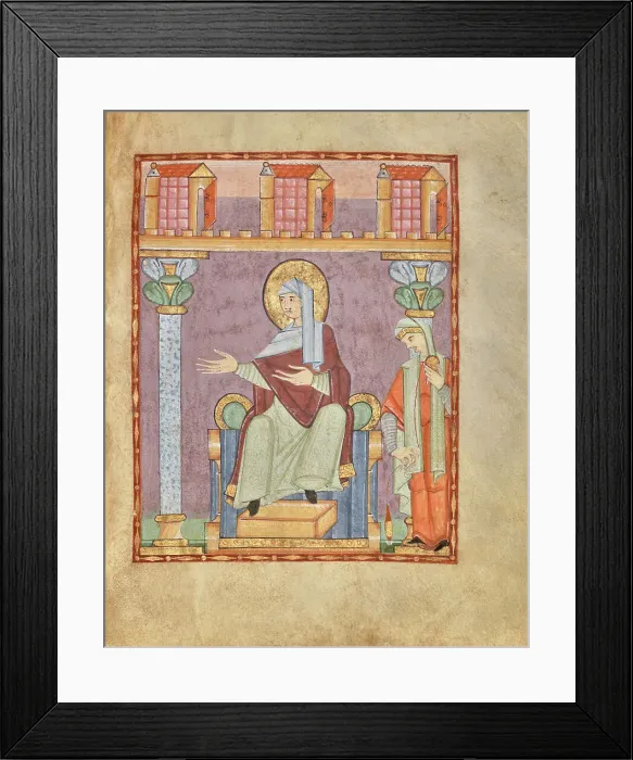Framed Print : The Annunciation, Virgin Mary, shortly after 1053. Creator: Unknown Framed Print : The Annunciation, Virgin Mary, shortly after 1053. Creator: Unknown
