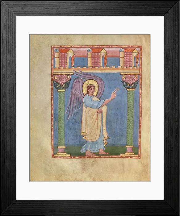 Framed Print : The Annunciation, Angel Gabriel, shortly after 1053. Creator: Unknown Framed Print : The Annunciation, Angel Gabriel, shortly after 1053. Creator: Unknown