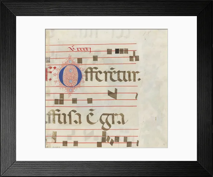 Framed Print : Text Page, about 1392-1402. Creator: Unknown