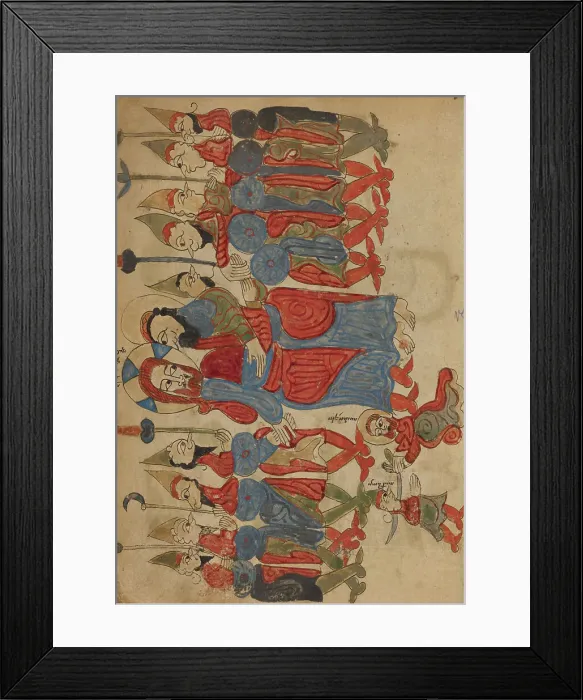 Framed Print : The Betrayal of Christ; Gospel Book, 1386. Creator: Unknown Framed Print : The Betrayal of Christ; Gospel Book, 1386. Creator: Unknown
